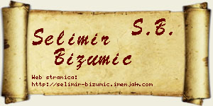 Selimir Bizumić vizit kartica